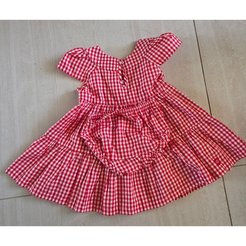Garb Team Texas Tech Red Raiders Gingham Dress licensed collegiate apparel SZ 6M - Picture 4 of 5